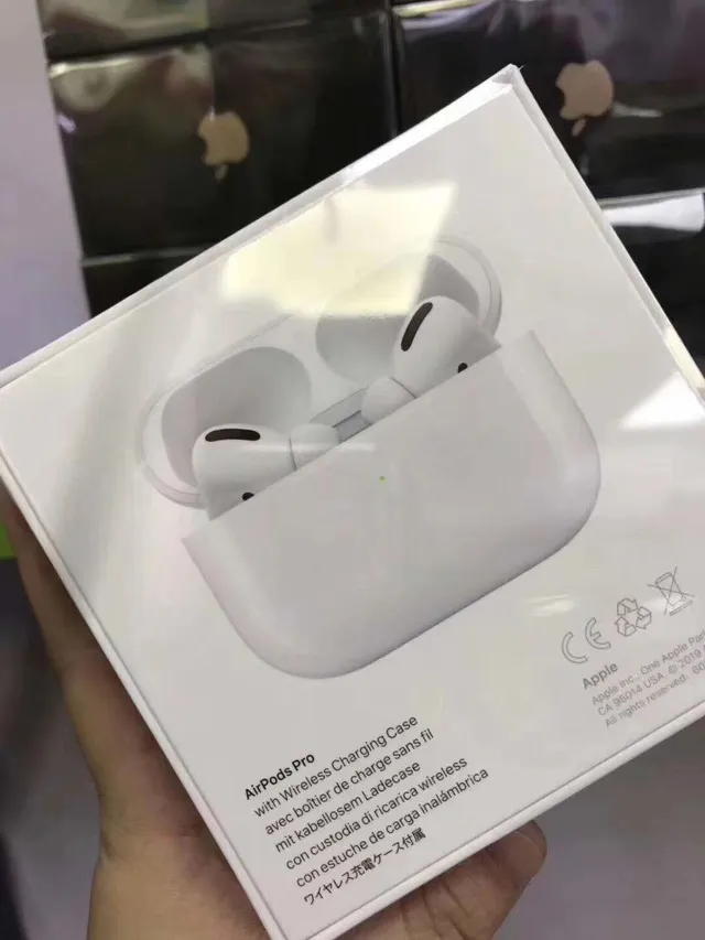 Apple Beige Black Compact Stem Design Silicone Ear Tips TWS Earbuds 2
