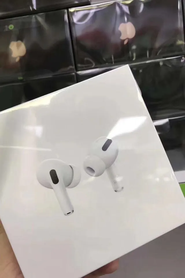 Apple Beige Black Compact Stem Design Silicone Ear Tips TWS Earbuds 3