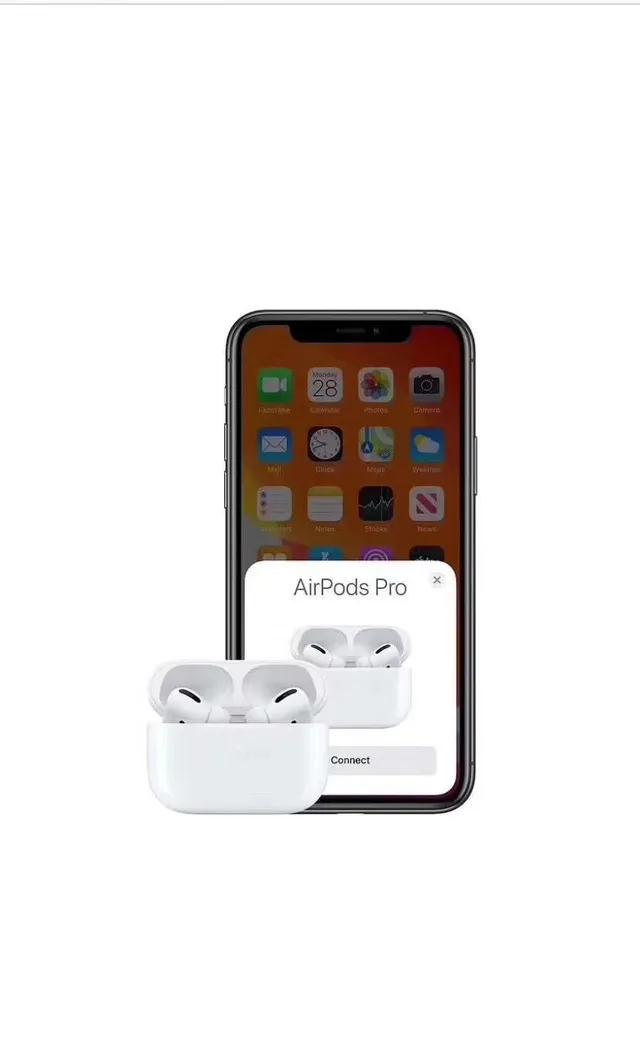 Apple Beige Black Compact Stem Design Silicone Ear Tips TWS Earbuds 8
