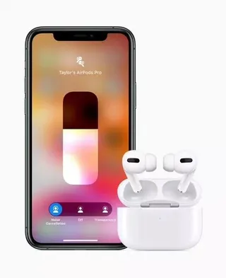 Apple Beige Black Compact Stem Design Silicone Ear Tips TWS Earbuds 15