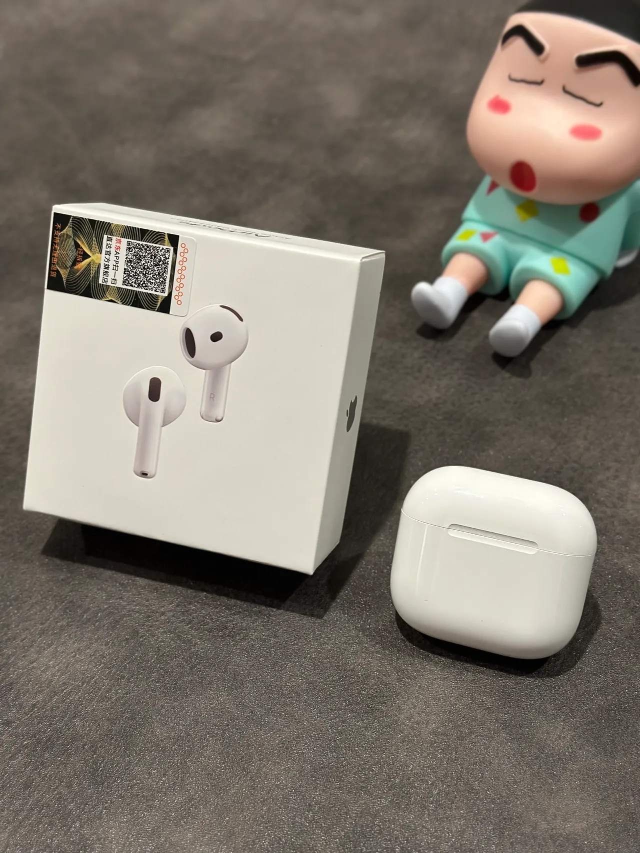 Apple White Black Stem-Style Matte Finish TWS Earbuds 2