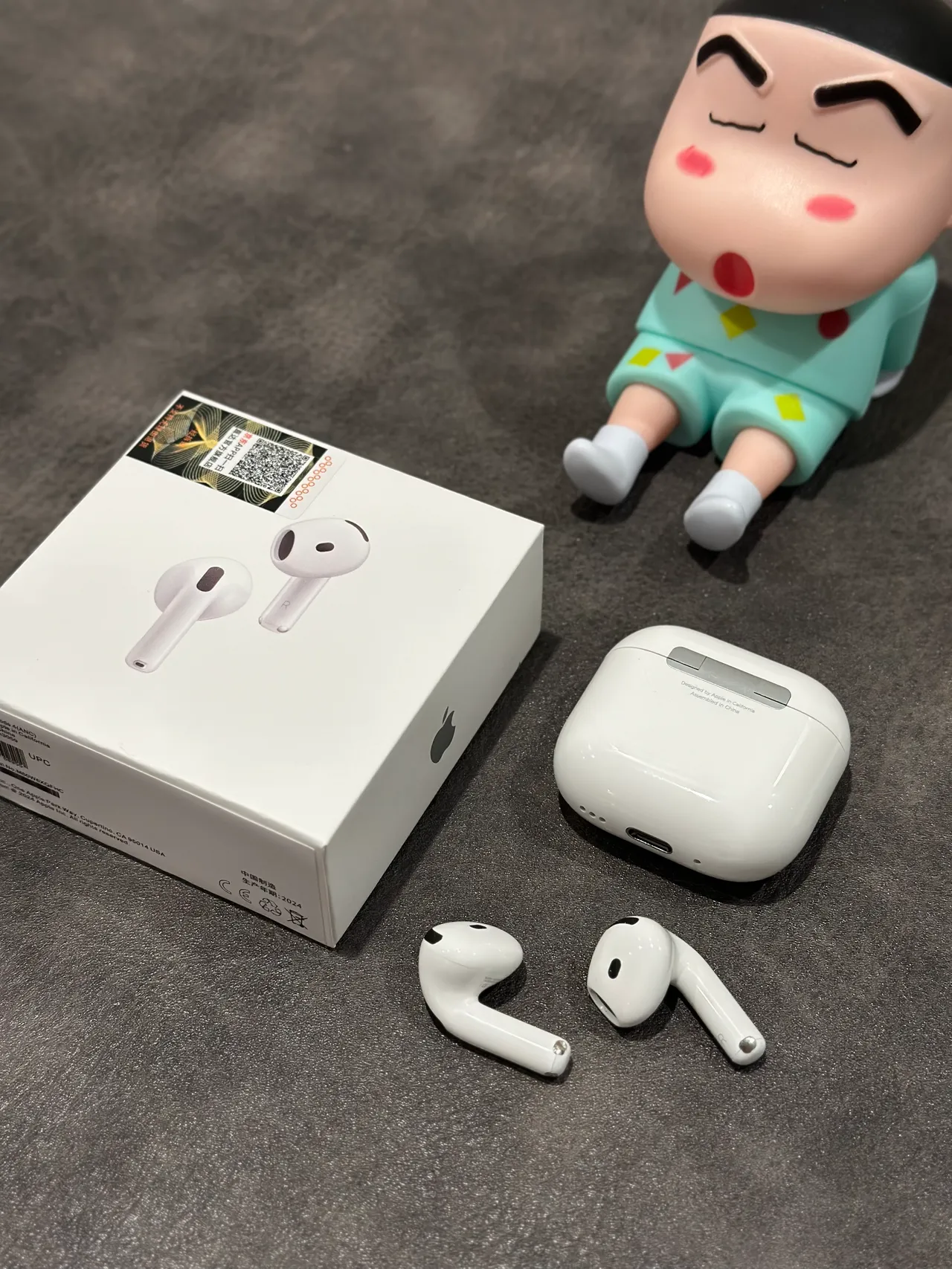 Apple White Black Stem-Style Matte Finish TWS Earbuds 5