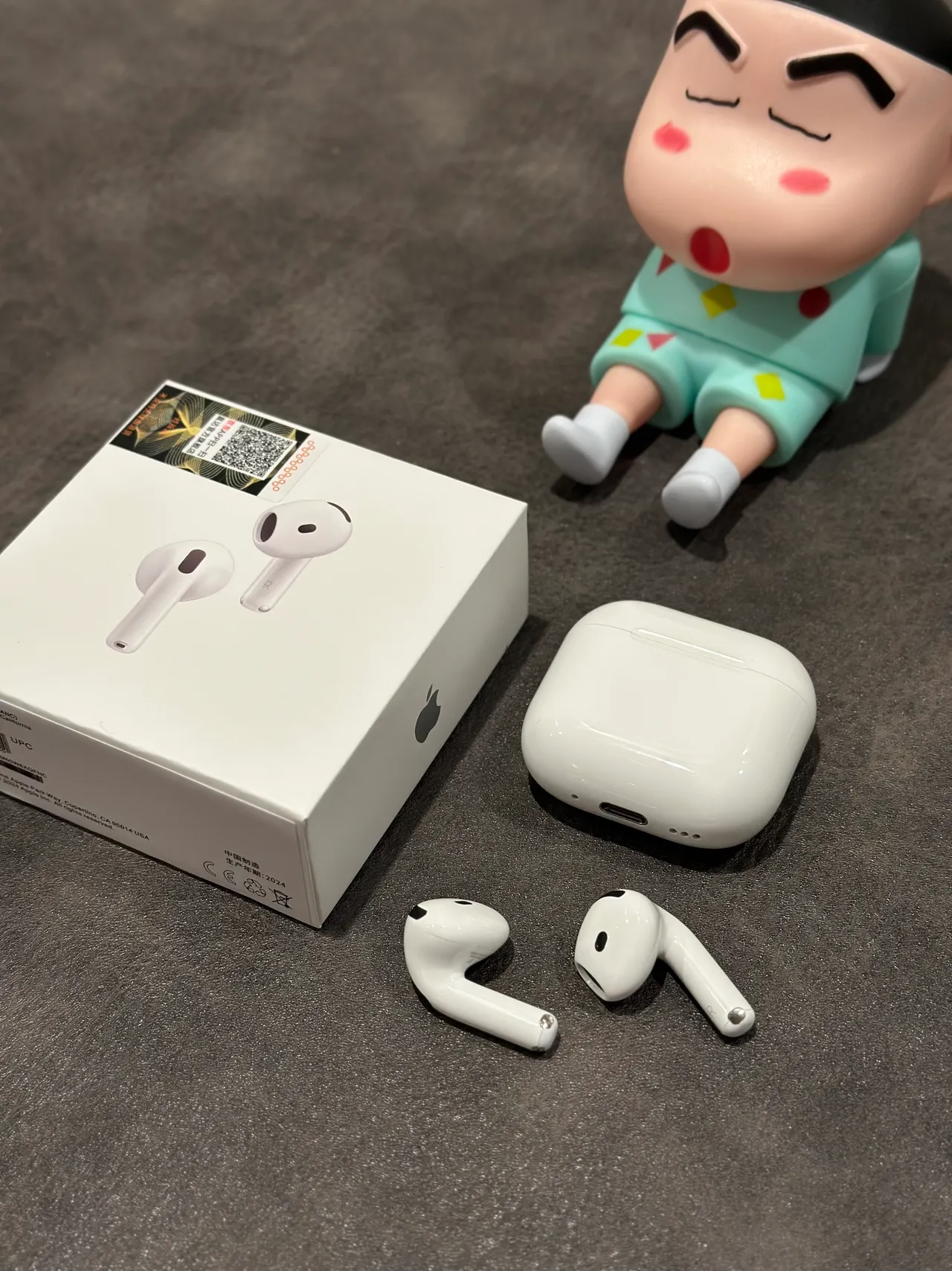 Apple White Black Stem-Style Matte Finish TWS Earbuds 6