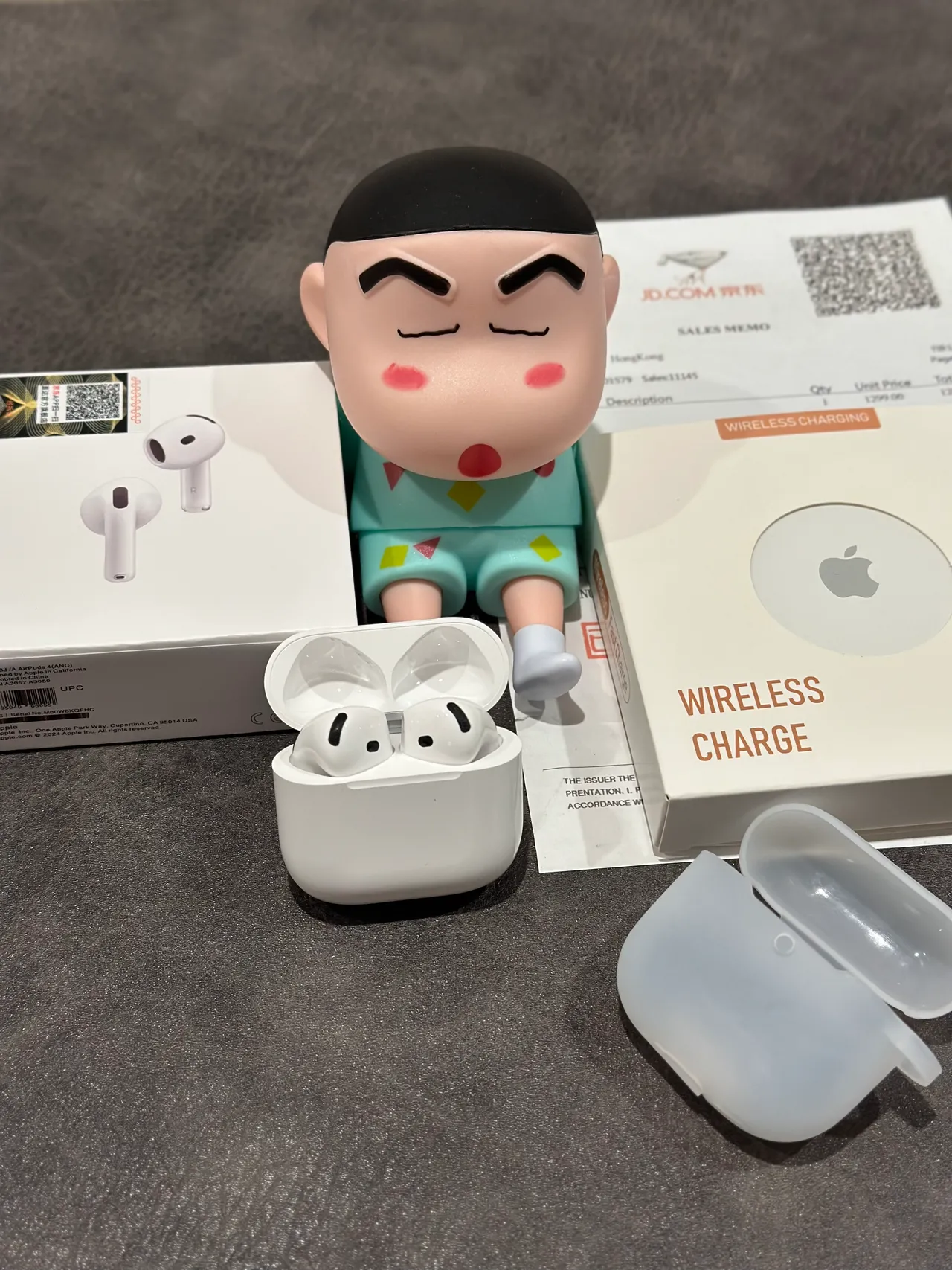 Apple White Black Stem-Style Matte Finish TWS Earbuds 8