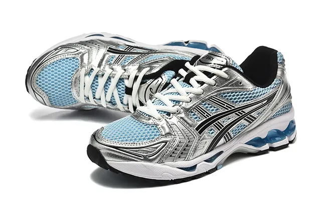 ASICS Gel-Kayano 14 White Silver Orange Running Shoes 4