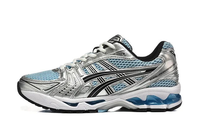ASICS Gel-Kayano 14 White Silver Orange Running Shoes 6