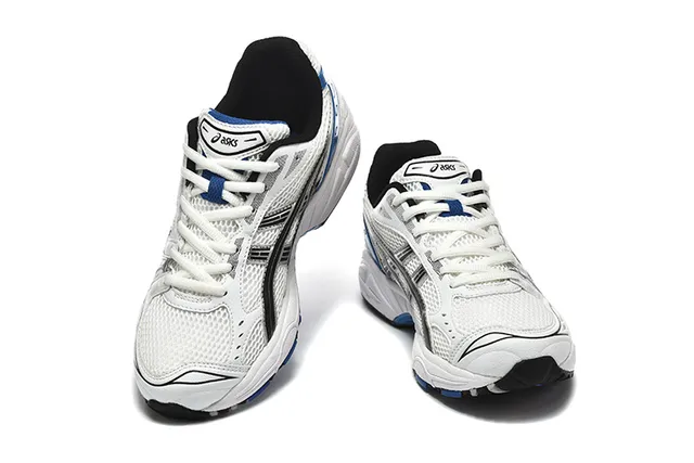 ASICS Gel-Kayano 14 White Silver Orange Running Shoes 9