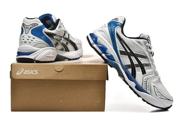 ASICS Gel-Kayano 14 White Silver Orange Running Shoes 13