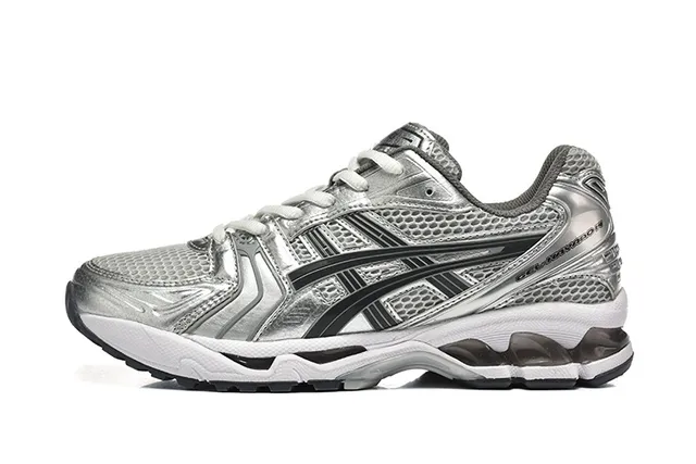 ASICS Gel-Kayano 14 White Silver Orange Running Shoes 18