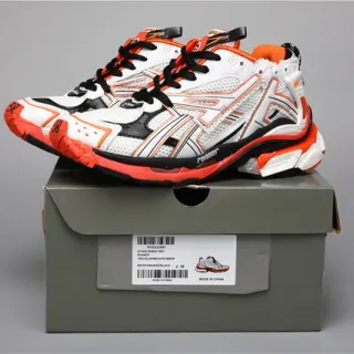 ASICS Runner White Orange Black Running Shoes