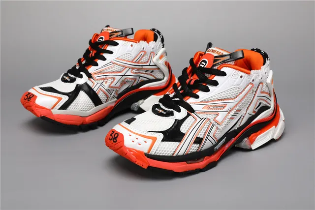 ASICS Runner أحذية الجري البيضاء البرتقالية السوداء 5