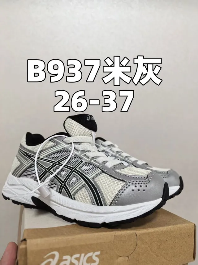 ASICS أبيض أسود شبكة علوية تركيبات اصطناعية أحذية جري 6