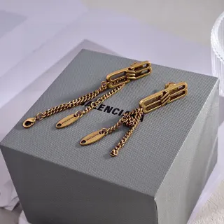 Balenciaga أقراط سلاسل كليب-ستايل ذهبي النبرة