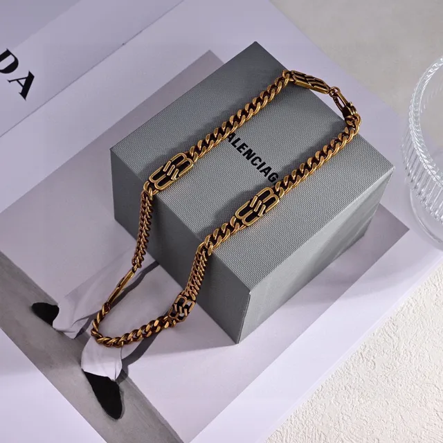 Balenciaga أقراط سلاسل كليب-ستايل ذهبي النبرة 6