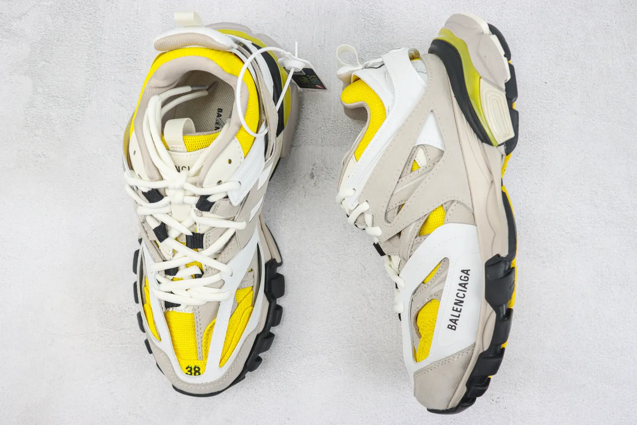 Balenciaga Defender Beige Amarillo Zapatillas Chunky 3