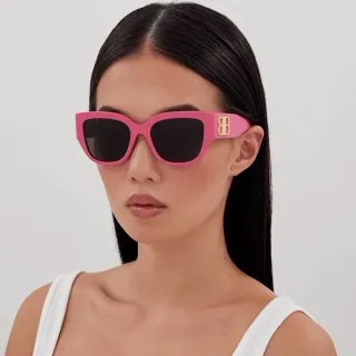 Balenciaga 粉色醋酸猫眼太阳镜