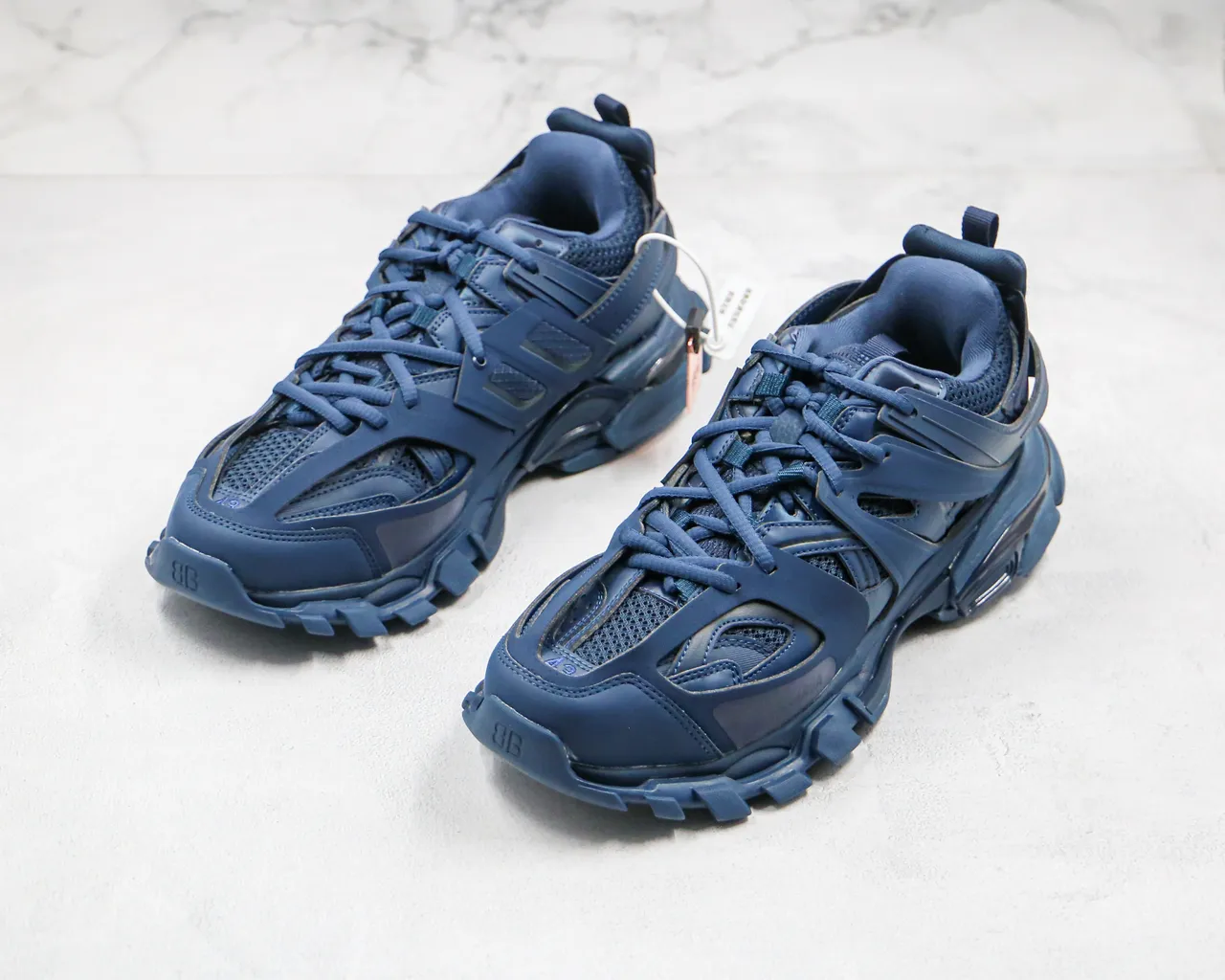 Balenciaga Runner Monochromatic Blue Chunky Sneakers 10