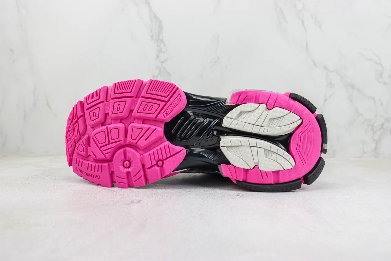Balenciaga Runner Silver Black Pink Chunky Sneakers 8