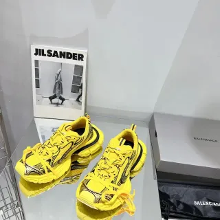 Balenciaga Runner Tênis Chunky Amarelo e Preto