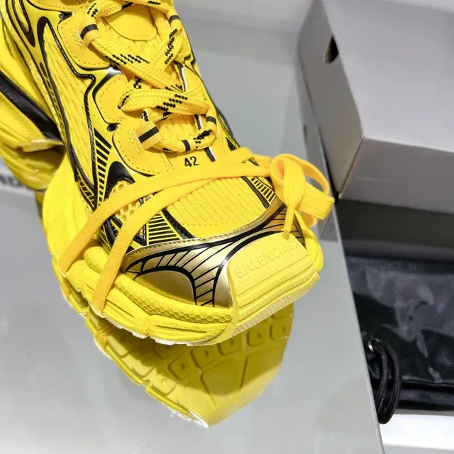 Balenciaga Runner Yellow Black Chunky Sneakers 3