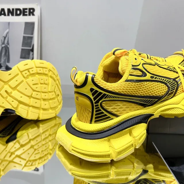 Balenciaga Runner Yellow Black Chunky Sneakers 4