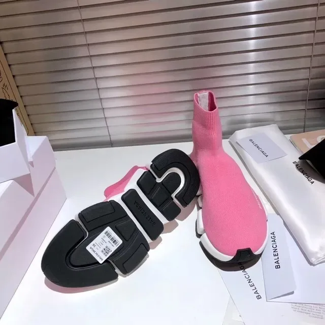Balenciaga Speed Trainer Pink Sock-Fit chaussures lifestyle 4