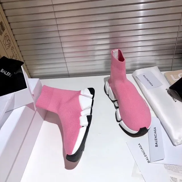 Balenciaga Speed Trainer Pink Sock-Fit chaussures lifestyle 5