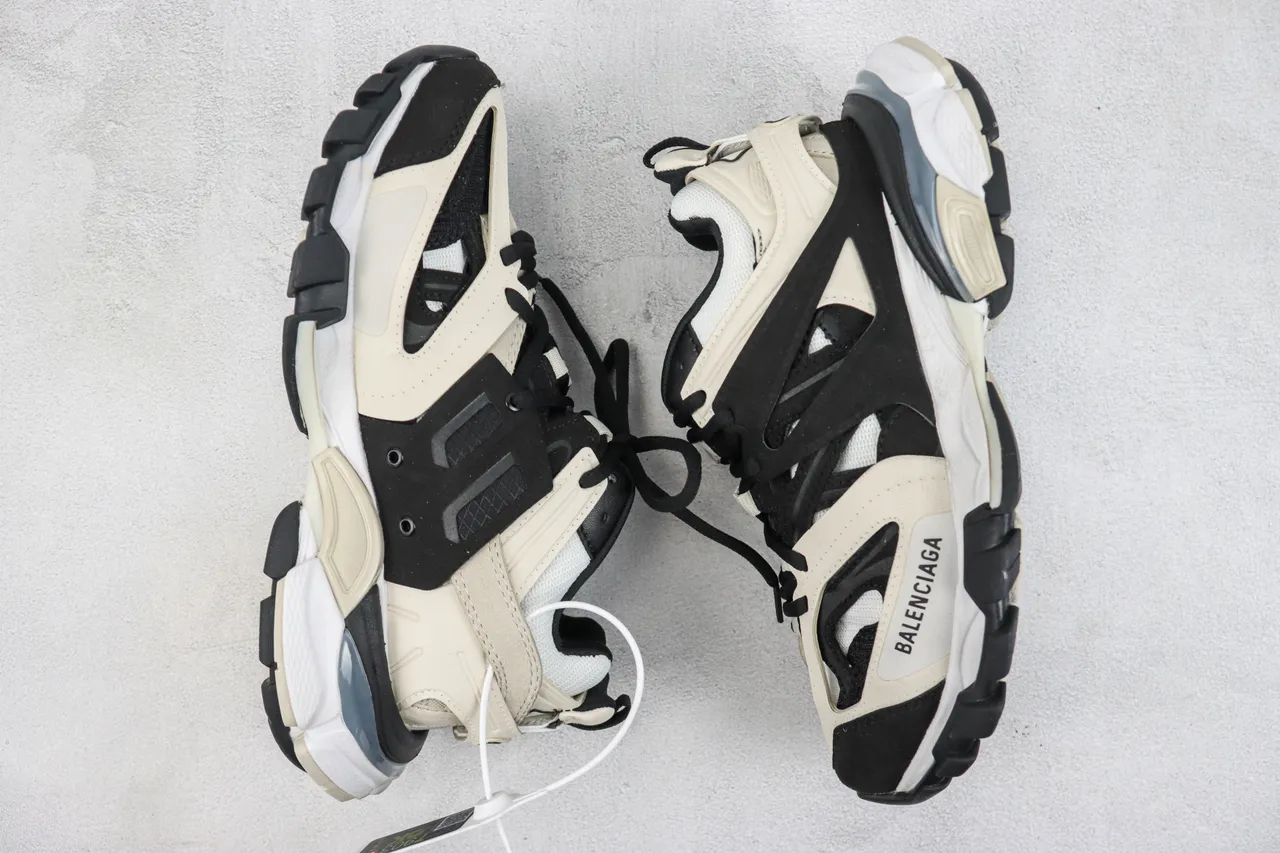 Balenciaga Track Trainer بيج أسود تشونكي سنيكرز 2