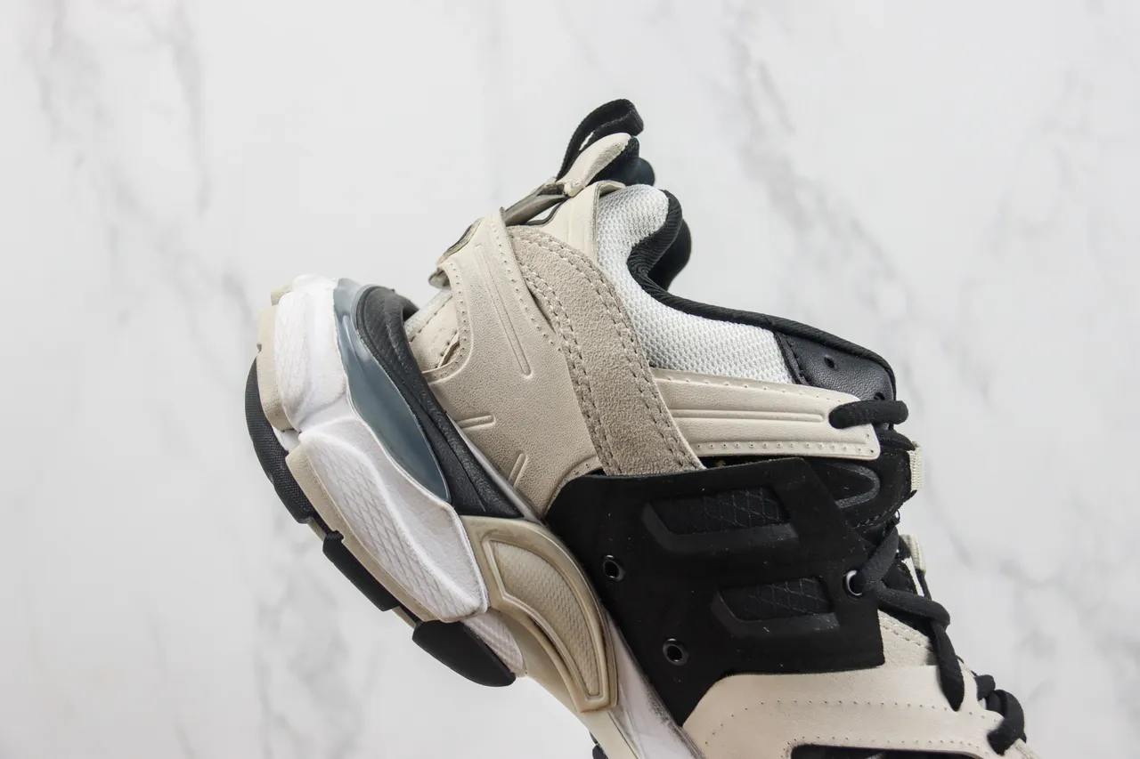 Balenciaga Track Trainer بيج أسود تشونكي سنيكرز 5