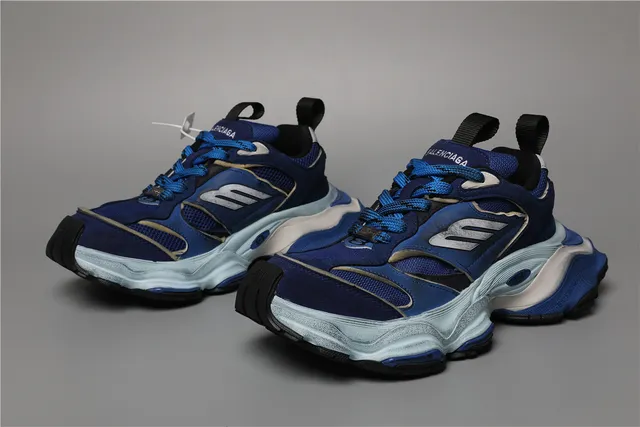 Balenciaga Track Trainer Deep Blue Ice midsol baskets chunky 5