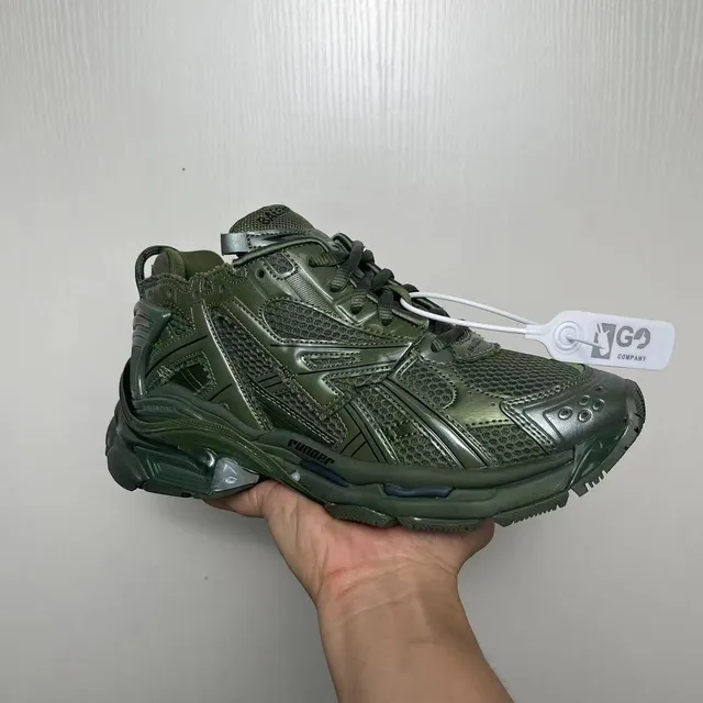 Balenciaga Track Trainer Tênis Chunky Verde Azeitona 2
