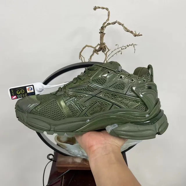 Balenciaga Track Trainer Tênis Chunky Verde Azeitona 8