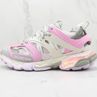 Balenciaga Track Trainer Zapatillas gruesas rosa gris
