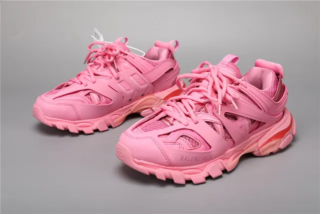 Balenciaga Track Trainer rose lavée baskets épaisses 5