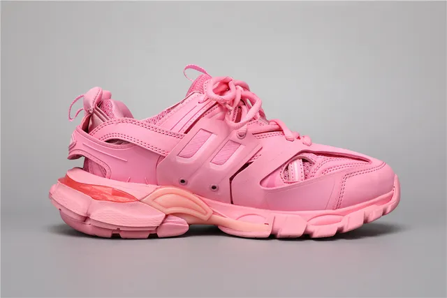Balenciaga Track Trainer rose lavée baskets épaisses 8