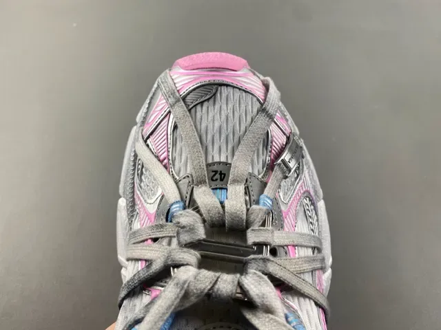 Balenciaga Track Trainer Silver Gray Pink Blue Chunky Sneakers 5