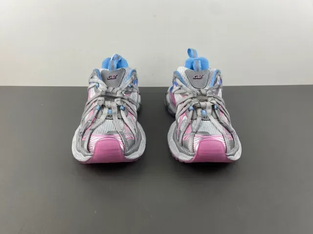 Balenciaga Track Trainer Silver Gray Pink Blue Chunky Sneakers 11