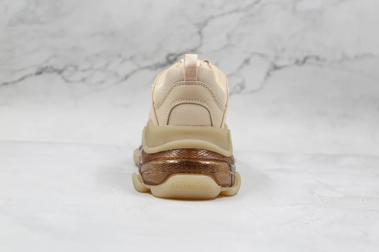 Balenciaga Triple S Beige and Translucent Amber tênis chunky 2