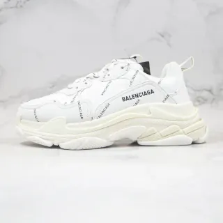 Balenciaga Triple S Zapatillas Chunky Blancas con Impresión de Logo