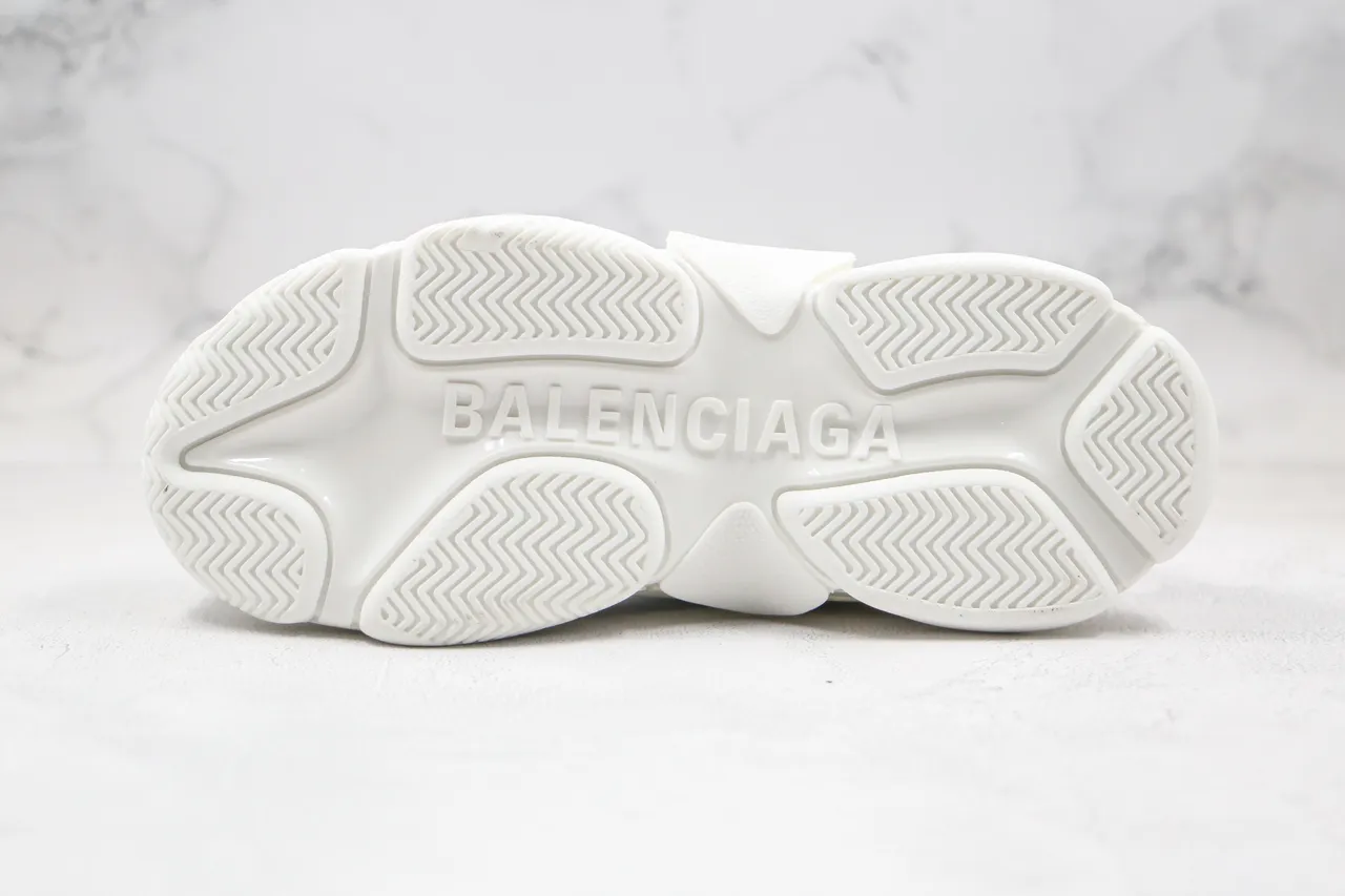 Balenciaga Triple S Tênis Chunky Brancos com Impressão de Logo 2