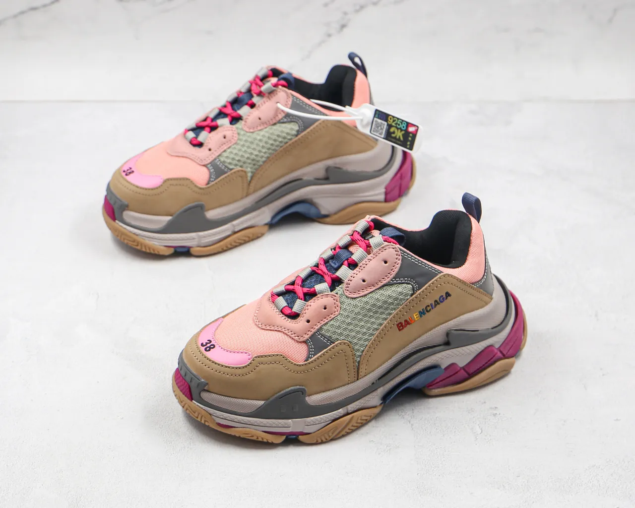 Balenciaga Triple S Multicolor Chunky Sneakers 7