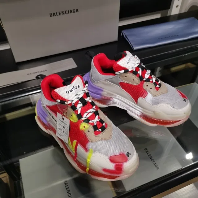 Balenciaga Triple S Multicolor Chunky Sneakers 8