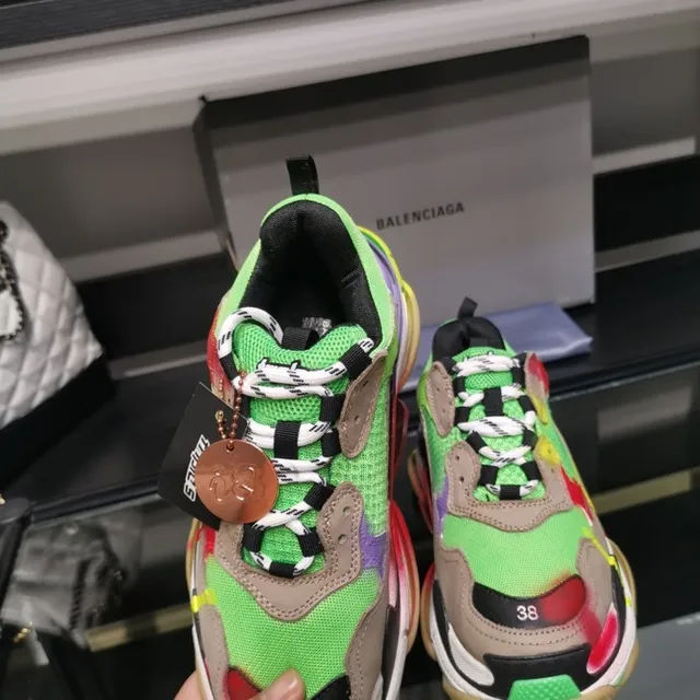 Balenciaga Triple S Multicolor Patchwork Chunky Sneakers 5