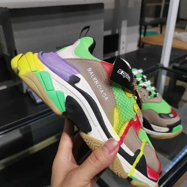 Balenciaga Triple S Multicolor Patchwork Chunky Sneakers 6