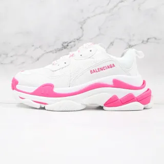 Balenciaga Triple S Zapatillas Chunky Blancas y Rosadas
