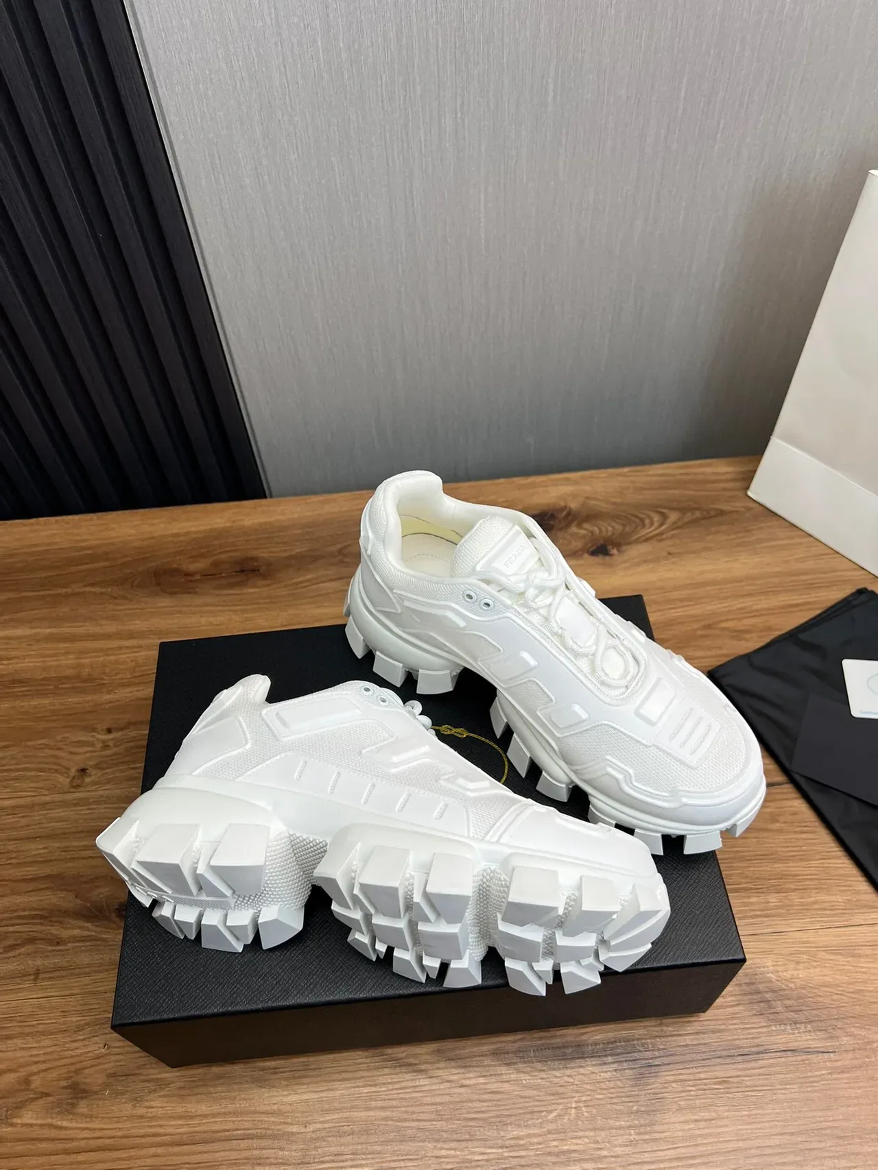 Balenciaga Zapatillas Chunky Blancas Monolithic Block-Lug Sole 6
