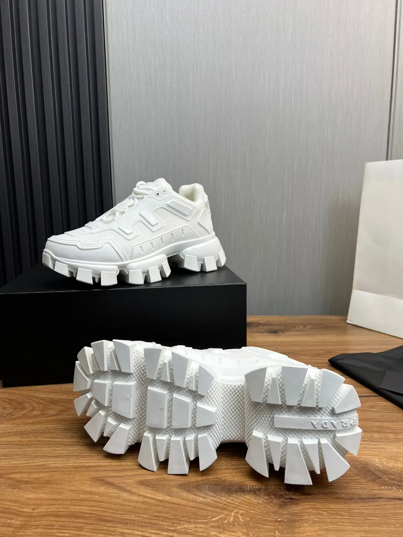 Balenciaga Zapatillas Chunky Blancas Monolithic Block-Lug Sole 9
