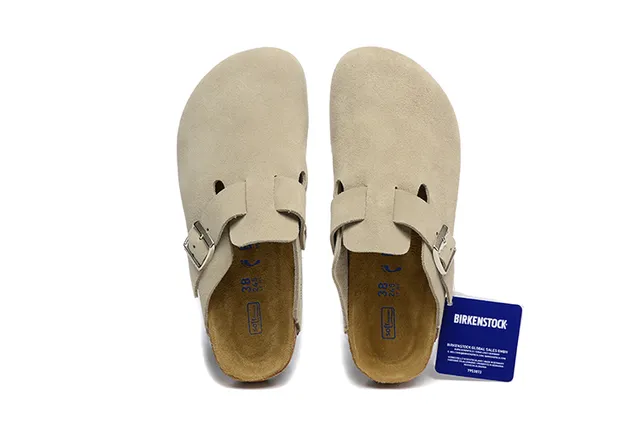 Birkenstock Arizona zueco camurça bege 2