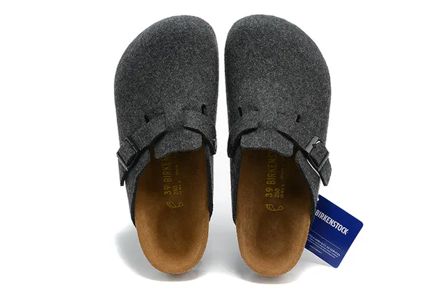 Birkenstock Arizona Sabots en feutre gris foncé 2