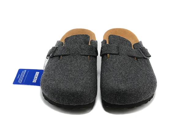Birkenstock Arizona Sabots en feutre gris foncé 3